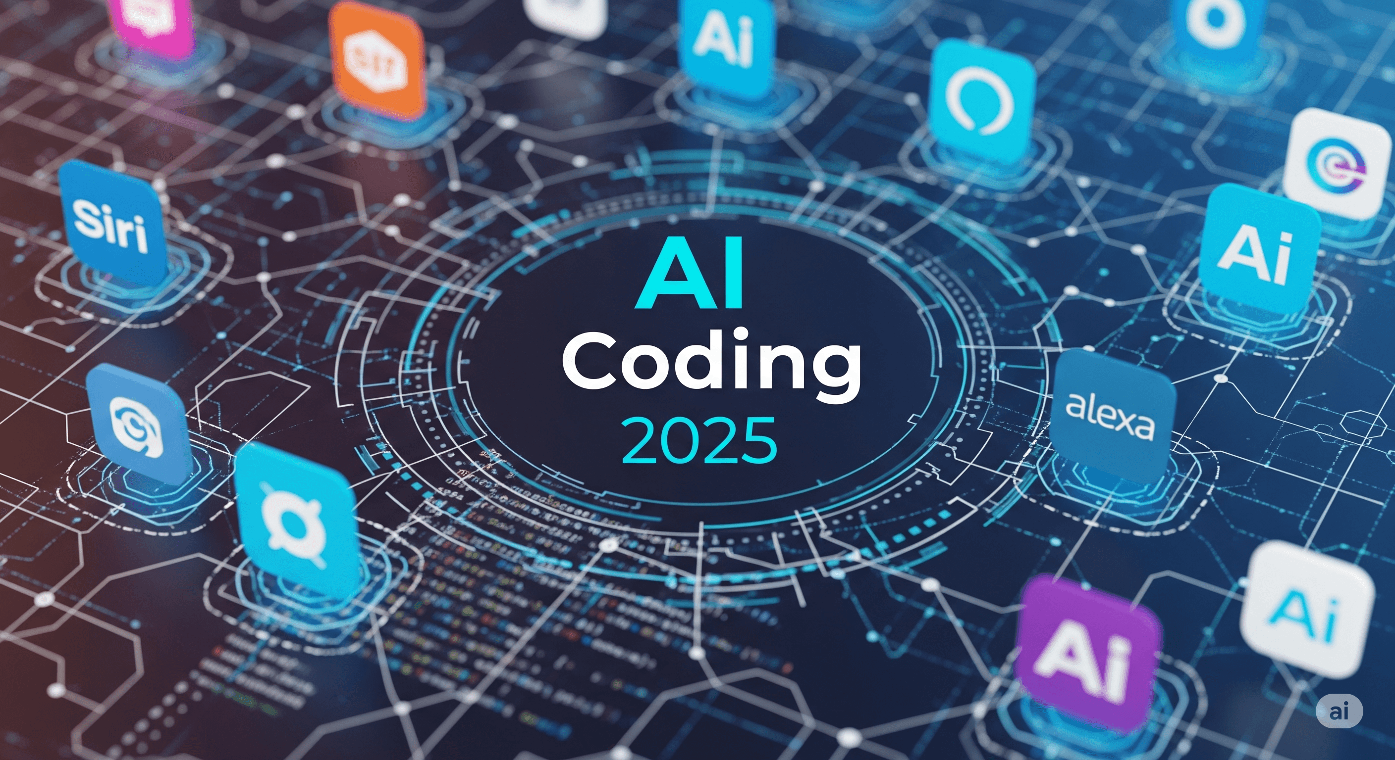 Futuristic developer workspace with code on screen, showcasing top AI coding tools like Claude Code and Cursor in 2025.